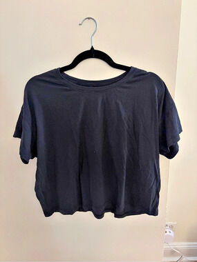 lululemon All Yours Cropped T-Shirt in Black